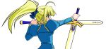  fate_(series) iganseijin long_hair ponytail saber sword weapon 
