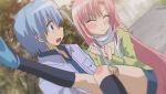  animated_gif ayasaki_hayate blush cap carried_in_arms carry carrying embarrassed gif hayate_no_gotoku! katsura_hinagiku pink_hair princess_carry screencap squirming 