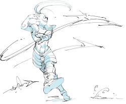  1girl 2019 2d anthro armor black_eyepatch breastplate digital_media dynamic_pose ear_fins eyepatch female female_only fins fish fish_girl gauntlets head_fins high_ponytail highres holding holding_polearm holding_spear holding_weapon long_hair monochrome monster monster_girl pauldrons polearm ponytail seki_(vcyr2733) sharp_teeth simple_background sketch slit_pupils solo spear teeth undertale undyne utdr_(toby_fox) weapon white_background 