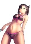  1girl absurdres bikini black_bikini food highres ice_cream mary_(pokemon) pokemon swimsuit taku57 