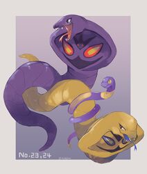  alternate_color arbok black_eyes creature ekans fangs full_body gen_1_pokemon hoko_(coornxx) no_humans number pokemon pokemon_(creature) pokemon_number shiny_pokemon signature snake tongue tongue_out yellow_eyes 