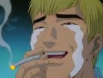  1boy anime cigarette great_teacher_onizuka onizuka_eikichi 