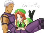 1girl couple crossover esaka feet fire hong_meiling king_of_fighters krizalid m.u.g.e.n socks soles thigh-highs thighhighs touhou translated translation_request 