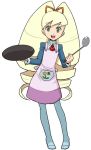 blue_legwear cooking drill_hair heriyama pantyhose rockman ryuusei_no_rockman shirogane_luna twin_drills twintails