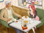  blue_eyes casual contemporary couple crossover date dating esaka flandre_scarlet highres hong_meiling izayoi_sakuya king_of_fighters krizalid long_hair m.u.g.e.n patchouli_knowledge peeping red_eyes red_hair redhead remilia_scarlet ribbon ribbons short_hair stalking touhou white_hair 