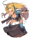  angry armband armor asymmetrical_clothes bazooka blonde_hair blush boots breasts choker cleavage contra contra) contra_dual_spirits contra_hard_corps contra_iv hard_corps headset huge_breasts kichin_yarou konami large_breasts leaning_forward legs long_hair metroid midriff monster nintendo nintendo_ds one_thighhigh panties pink_eyes red_eyes science_fiction sega sega_mega_drive sheena( sheena_(contra) sheena_etranzi single_thighhigh special_mobile_task_force_k-x thighhighs tongue underwear weapon 