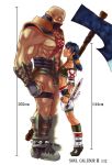  astaroth_(soul_calibur) astaroth_(soulcalibur) axe bald blue_hair height_chart height_difference homunculus huge_weapon lineup muscle size_difference soul_calibur soulcalibur talim tiptoes tonfa weapon 