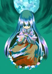  japanese_clothes long_hair moon sawayaka_samehada touhou 