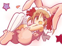  animal_ears bunny_ears rabbit_ears shugo_chara! thighhighs yuiki_yaya 