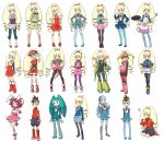 aile_(cosplay) bad_id blonde_hair blue_legwear capcom ciel_(rockman) ciel_(rockman)_(cosplay) cosplay crossdressing crossdressinging crossover crotch_plate di_gi_charat drill_hair everyone feet heriyama hibiki_misora highres hoshikawa_subaru hoshikawa_subaru_(rockman) jennifer_wakeman jenny_(xj9) long_hair magic_knight_rayearth my_life_as_a_teenage_robot nickelodeon palette_(rockman) palette_(rockman)_(cosplay) panties panties_under_pantyhose pantyhose rockman rockman_(classic) rockman_(original) rockman_dash rockman_exe rockman_x roll roll_(cosplay) roll_caskett roll_caskett_(cosplay) roll_exe roll_exe_(cosplay) ryuusei_no_rockman ryuuzaki_umi ryuuzaki_umi_(cosplay) sakurai_meiru sakurai_meiru_(cosplay) shirogane_luna tron_bonne tron_bonne_(cosplay) twin_drills twintails underwear usada_hikaru usada_hikaru_(cosplay)