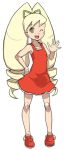 doll_joints dress drill_hair green_eyes heriyama long_hair rockman ryuusei_no_rockman shirogane_luna short_dress twin_drills twintails wink