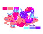  bluk_berry crayonchewer figy_berry food fruit poke_ball poke_ball_(generic) pokemon razz_berry signature simple_background still_life white_background 