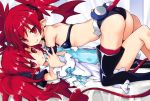  2girls ass boots breasts demon_girl demon_tail demon_wings disgaea disgaea_d2 etna flat_chest iwasi-r looking_at_viewer makai_senki_disgaea mini_wings multiple_girls pointy_ears redhead slit_pupils small_breasts smile solo tail thigh-highs thigh_boots thighhighs_under_boots wings 
