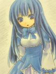  blue_hair dress frederica_bernkastel long_hair lowres serious umineko_no_naku_koro_ni 