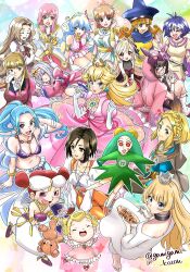  6+girls :o ^_^ alena_(dq4) armlet baggy_pants barefoot bikini bikini_top_only black_choker blind blonde_hair blue_cape blue_eyes blue_hair blue_hat blunt_sidelocks blush bracelet braid brown_eyes brown_hair cape chasing child choker circlet closed_eyes code_geass collar crown crown_braid curly_hair doll_joints double_bun dragon_quest dragon_quest_dai_no_daibouken dragon_quest_iv dress earrings ecute elbow_gloves elena_pakapuka envelope estellise_sidos_heurassein everyone facial_mark final_fantasy final_fantasy_ix food gamigami_maou_(artist) garnet_til_alexandros_xvii gloves gold_armlet gold_bracelet gold_bracer gold_circlet gold_crown gold_earrings gold_trim gothic_lolita green_dress green_hat gundam gundam_wing gurren-lagann hair_bun harem_pants hat highres hime-sama_"goumon"_no_jikan_desu hime_(himesama_goumon) holding holding_envelope holding_food holding_stuffed_toy hoop_earrings jashin-chan_dropkick jester_cap jewelry jilva_(popolocrois) joints juliet_sleeves lolita_fashion long_dress long_hair long_sleeves looking_at_viewer metal_collar mini_crown multicolored_hair multiple_girls necklace necktie nefertari_vivi nia_teppelin nunnally_vi_britannia off-shoulder_dress off_shoulder one_piece open_mouth orange_hair pants parted_lips pink_dress pink_hair pointed_crown pointy_ears ponytail popolocrois popolocrois_monogatari_2 princess princess_leona princess_peach princess_zelda puffy_sleeves purple_shoes relena_peacecraft shawl shoes short_dress short_hair shoulder_pads sidelocks sleeping sleeveless sleeveless_dress smile sphere_earrings star_(symbol) star_facial_mark stuffed_animal stuffed_toy super_mario_bros. super_smash_bros. sweatdrop swimsuit takoyaki tales_of_(series) tales_of_vesperia teardrop_earrings teddy_bear the_legend_of_zelda the_legend_of_zelda:_breath_of_the_wild toothpick toppema_(crayon_shin-chan) trait_connection two-tone_hair v-shaped_eyebrows vambraces victory_rolls violet_eyes white_crown white_dress white_gloves 