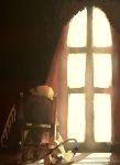  chair flandre_scarlet light sitting sunlight touhou window yoshioka_yoshiko zuta 
