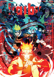  2025 2girls 6+boys akatsuki_uniform black_gloves black_hair black_mask black_pants black_shirt blue_eyes blue_headband blue_shirt boruto:_naruto_next_generations closed_mouth commentary cover december detached_sleeves english_commentary facial_mark fingerless_gloves flak_jacket furrowed_brow glasses gloves green_vest grey_hair grin hairband haruno_sakura hatake_kakashi headband jacket jumpsuit kitsune konohagakure_shinobi_uniform konohagakure_symbol kyuubi leg_warmers magazine_cover maid_headdress mask mouth_mask multiple_boys multiple_girls multiple_tails namikaze_minato nara_shikamaru naruto_(classic) naruto_(series) naruto_shippuuden open_mouth orange_jacket orange_jumpsuit orange_pants outstretched_hand pants parted_lips pink_hair ponytail rasengan red_eyes red_shirt rock_lee sai_(naruto) sharingan shirt shoes short_hair smile spiky_hair tail toni_infante uchiha_itachi uchiha_sarada uchiha_sasuke vest whisker_markings white_shoes white_sleeves 