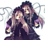  bad_id blonde_hair blue_eyes gothic_lolita hiiroen hortense lolita_fashion long_hair multiple_girls purple_eyes roman sound_horizon violet_eyes violette 