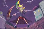  maka_albarn maka_arubaan plaid plaid_skirt scythe skirt soul_eater tartan 