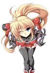  excellen_browning ka2 leaning_forward long_hair super_robot_wars thigh-highs thighhighs wink 