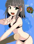  bikini fang food fruit green_eyes hayate_no_gotoku! oekaki shinya_(artist) short_hair swimsuit watermelon 
