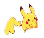  :3 artsy-rc commentary english_commentary gen_1_pokemon highres looking_at_viewer no_humans pikachu pokemon pokemon_(creature) signature simple_background smile solo white_background 