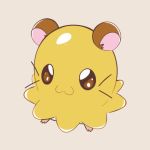  :3 artsy-rc brown_eyes chibimaru-chan closed_mouth commentary english_commentary full_body hamster hamtaro looking_at_viewer no_humans simple_background smile standing whiskers white_background 
