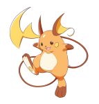  :3 artsy-rc commentary english_commentary full_body gen_1_pokemon highres looking_at_viewer no_humans pokemon pokemon_(creature) raichu signature simple_background smile solo standing standing_on_one_leg white_background 