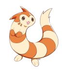  :3 artsy-rc black_eyes commentary english_commentary full_body furret gen_2_pokemon highres looking_at_viewer no_humans pokemon pokemon_(creature) signature simple_background smile solo standing white_background 