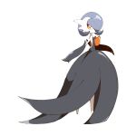  alternate_color artsy-rc commentary english_commentary full_body gardevoir gen_3_pokemon highres looking_at_viewer mega_gardevoir mega_pokemon no_humans orange_eyes pokemon pokemon_(creature) shiny_pokemon simple_background solo standing white_background 