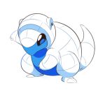  alolan_form alolan_sandshrew artsy-rc commentary english_commentary gen_7_pokemon looking_at_viewer no_humans pokemon pokemon_(creature) signature simple_background solo standing white_background 