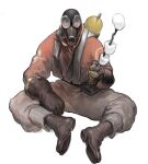  boots gas_mask gloves marshmallow mask team_fortress_2 the_pyro transparent_background 