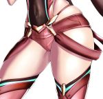  1girl close-up covered_navel head_out_of_frame highres hksicabb pyra_(xenoblade) short_shorts shorts skindentation solo thigh-highs thighs xenoblade_(series) xenoblade_2 