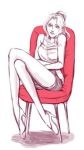  crossed_legs final_fantasy final_fantasy_iv high_heels legs long_legs lowres rosa_farrell shoes sitting sketch solo thighs 