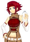  blue_eyes bottle code_geass detached_sleeves headband k+ kallen_stadtfeld red_hair redhead sleeveless sleeveless_turtleneck turtleneck water_bottle 