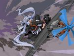  long_hair mof mof&#039;s_silver_haired_twintailed_girl mof's_silver_haired_twintailed_girl oekaki original plane 