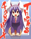  ayasugi_tsubaki bunny_ears long_hair purple_hair rabbit_ears reisen_udongein_inaba skirt touhou 