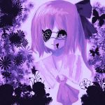  flandre_scarlet monochrome purple shinku_(artist) touhou 