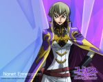  cape code_geass code_geass:_lost_colors green_hair lips nonet_enneagram nonette_enneagram short_hair smile wallpaper 