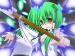  fuji_tooya fuji_toya green_hair japanese_clothes kochiya_sanae long_hair miko touhou 