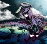  bunny_ears long_hair purple_hair rabbit_ears reisen_udongein_inaba skirt taha thighhighs touhou 
