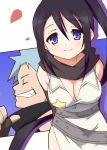  black_star breasts cleavage nakatsukasa_tsubaki soul_eater 