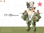  girl_arms mecha_musume military military_vehicle russia russian soviet sweater t-35 tank vehicle wallpaper zeco 