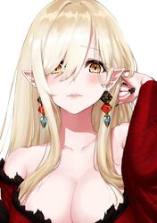  1girl graphite_(medium) japanese_clothes kimono kiss-shot_acerola-orion_heart-under-blade looking_at_viewer millipen_(medium) monogatari_(series) solo traditional_media white_background 