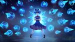  1girl cirno commentary_request crosse highres short_hair solo sumomo_(sunrainday) touhou 