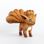  absurdres black_eyes commentary creature english_commentary full_body gen_1_pokemon highres no_humans photo pokemon pokemon_(creature) sculpture sean_syman simple_background solo standing vulpix white_background 