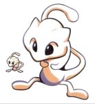  artsy-rc commentary english_commentary full_body gen_1_pokemon highres mew no_humans pokemon pokemon_(creature) pokemon_(game) pokemon_rgby reference_work simple_background solo white_background you&#039;re_doing_it_wrong 
