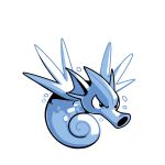  black_eyes blue_theme commentary creature english_commentary full_body gen_1_pokemon no_humans pokemon pokemon_(creature) rumwik seadra simple_background solo white_background 