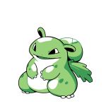  black_eyes claws commentary creature english_commentary full_body gen_1_pokemon green_theme ivysaur monochrome no_humans pokemon pokemon_(creature) pokemon_(game) pokemon_rgby pokemon_rgby_(style) rumwik signature simple_background solo standing white_background 