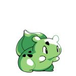  black_eyes bulbasaur commentary creature english_commentary full_body gen_1_pokemon green_theme monochrome no_humans pokemon pokemon_(creature) pokemon_(game) pokemon_rgby pokemon_rgby_(style) rumwik signature simple_background solo white_background 
